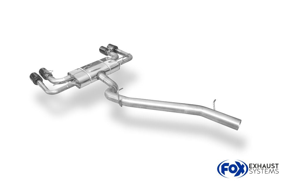 Cupra Ateca/ Seat Ateca Cupra 5FP Halbanlage ab Kat - 2x100 Typ 25 rechts/links Schwarz emalliert