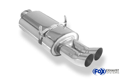 BMW E36 318is  Endschalldämpfer Ø63,5 - 2x90 Typ 13