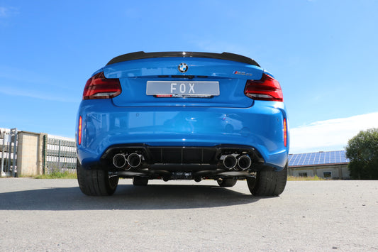BMW F87 M2 Competition + CS Endschalldämpfer quer Ausgang rechts/links 2x90mm Typ 25